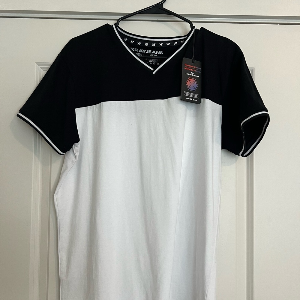 Black and White Men's Shirt